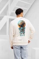 Off The Pitch World Sweater Heren Gebroken Wit - Maat M - Kleur: Gebroken Wit | Soccerfanshop