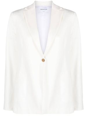 Fabiana Filippi blazer à capuche - Blanc