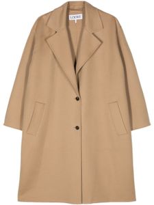 LOEWE manteau à simple boutonnage - Marron