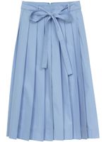 3.1 Phillip Lim jupe ceinturée à design plissé - Bleu