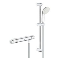 GROHE Grohtherm 1000 Thermostatische douchemengkraan 1/2" met douchegarnituur chroom 34819004