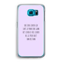 Gek: Samsung Galaxy S6 Transparant Hoesje