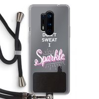Sparkle quote: OnePlus 8 Pro Transparant Hoesje met koord