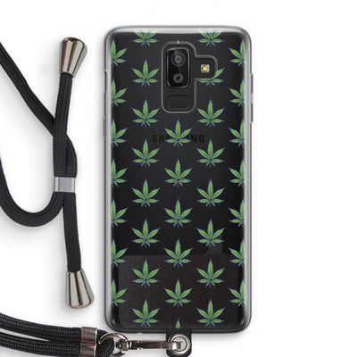 Weed: Samsung Galaxy J8 (2018) Transparant Hoesje met koord