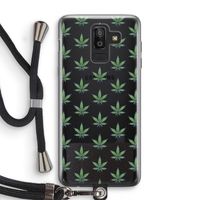 Weed: Samsung Galaxy J8 (2018) Transparant Hoesje met koord