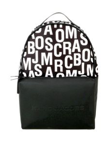 Marc Jacobs Kids sac à dos zippé à logo imprimé - Noir