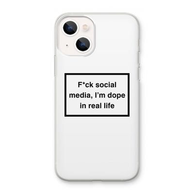 I'm dope: iPhone 13 mini Transparant Hoesje