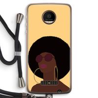 Golden hour: Motorola Moto Z Force Transparant Hoesje met koord