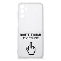 Samsung Galaxy M14 Silicone-hoesje Finger Don't Touch My Phone