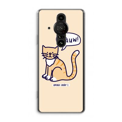 Miauw: Sony Xperia Pro-I Transparant Hoesje