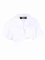 Jacquemus chemise La Chemise Capri crop - Blanc - thumbnail