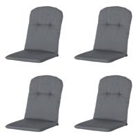 Kuip hoog Rib grey 96 cm x 45 cm (4 stuks) Madison - Madison