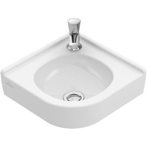 Villeroy & Boch O.novo hoekfontein 32x32cm met kraangat zonder overloop wit 73103301