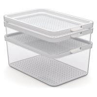 Rotho cauma set koelkastorganizer 1.3l + 2.6l + 4.65l transparant