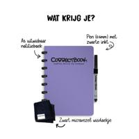 Correctbook Original Petunia Purple A5 Blanco - Uitwisbaar / Herschrijfbaar Notitieboek Correctbook Original Petunia Purple A5 Blanco - Uitwisbaar / Herschrijfbaar Notitieboek