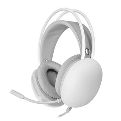 Hoofdtelefoon met microfoon Mars Gaming MH-GLOW Wit RGB