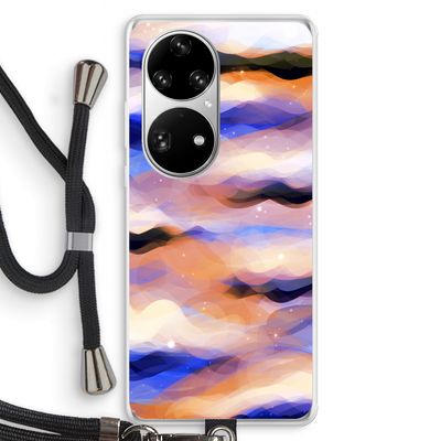 Donkere Wolken: Huawei P50 Pro Transparant Hoesje met koord