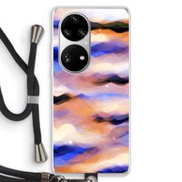 Donkere Wolken: Huawei P50 Pro Transparant Hoesje met koord