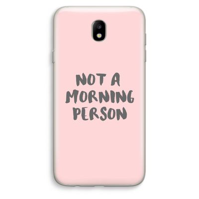 Morning person: Samsung Galaxy J7 (2017) Transparant Hoesje