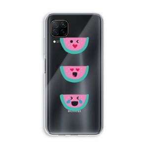 Smiley watermeloen: Huawei P40 Lite Transparant Hoesje