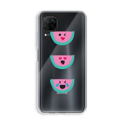 Smiley watermeloen: Huawei P40 Lite Transparant Hoesje