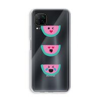 Smiley watermeloen: Huawei P40 Lite Transparant Hoesje