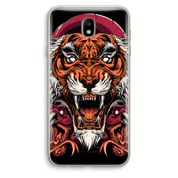 Tiger and Rattlesnakes: Samsung Galaxy J7 (2017) Transparant Hoesje - thumbnail