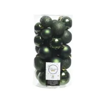 Kerstbal plc gl-mt-glt den.grn 30st