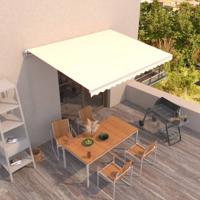 Luifel handmatig uittrekbaar 400x350 cm crèmekleurig