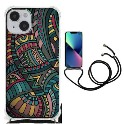 iPhone 14 Doorzichtige Silicone Hoesje Aztec