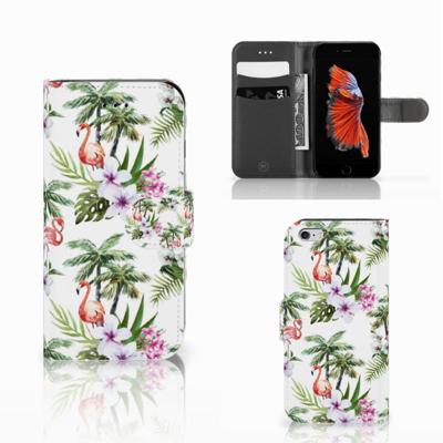 Apple iPhone 6 | 6s | Telefoonhoesje | Met pasjeshouder | Flamingo Palms