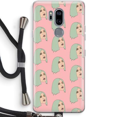 King Kylie: LG G7 Thinq Transparant Hoesje met koord