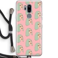 King Kylie: LG G7 Thinq Transparant Hoesje met koord