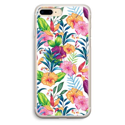 Tropisch 2: iPhone 7 Plus Transparant Hoesje