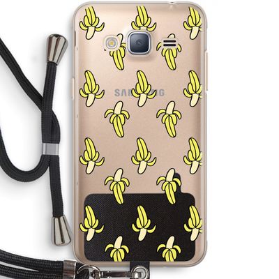 Bananas: Samsung Galaxy J3 (2016) Transparant Hoesje met koord