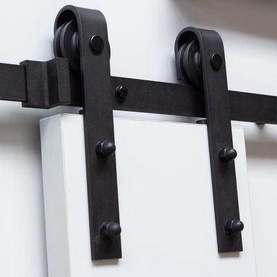 Schuifdeurset&apos;Barndoor&apos;mat zwart 2x1mtr.
