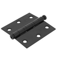 DX Kogellagerscharnier Recht Zwart 76x76x2,4mm H362-76763104