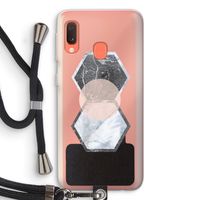 Creatieve toets: Samsung Galaxy A20e Transparant Hoesje met koord