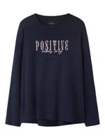 Name it winter shirt meisjes - navy blauw - NkfViolet - loose fit