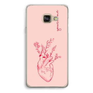 Blooming Heart: Samsung A3 (2017) Transparant Hoesje