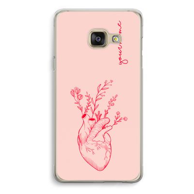 Blooming Heart: Samsung A3 (2017) Transparant Hoesje