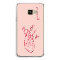 Blooming Heart: Samsung A3 (2017) Transparant Hoesje
