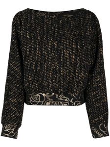 CHANEL Pre-Owned sweat Camellia (2004) - Noir