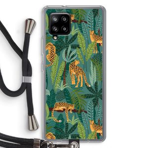 Luipaard 2: Samsung Galaxy A42 5G Transparant Hoesje met koord