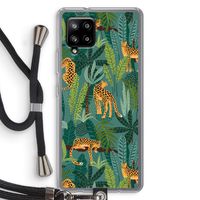 Luipaard 2: Samsung Galaxy A42 5G Transparant Hoesje met koord