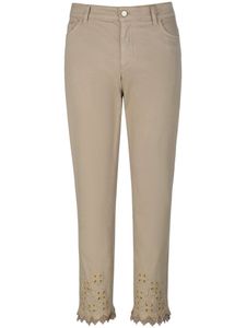 Enkellange jeans in 5-pocketsmodel Van Anna Aura beige