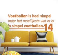 Muursticker voetbal citaat