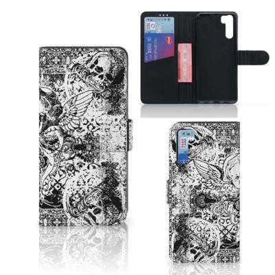 Telefoonhoesje met Naam OPPO A91 | Reno3 Skulls Angel