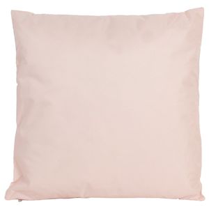 1x Bank/Sier kussens voor binnen en buiten in de kleur lichtroze 45 x 45 cm