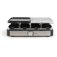 LIVOO Raclette grill - 8 personen - Verwijderbare dienbladen in steen en gegoten aluminium - thumbnail